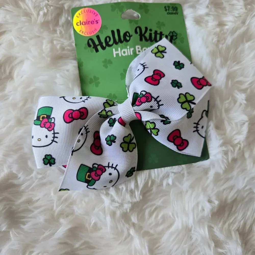St. Patrick's Day Hello Kitty Bow-